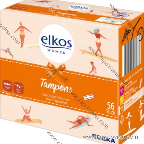 Elkos Tampony Super s hedvábným povrchem 56 ks