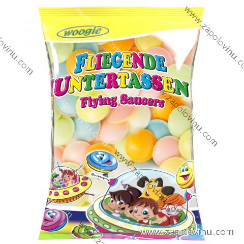 Woogie Létající talíře plněné šerbetem 55g