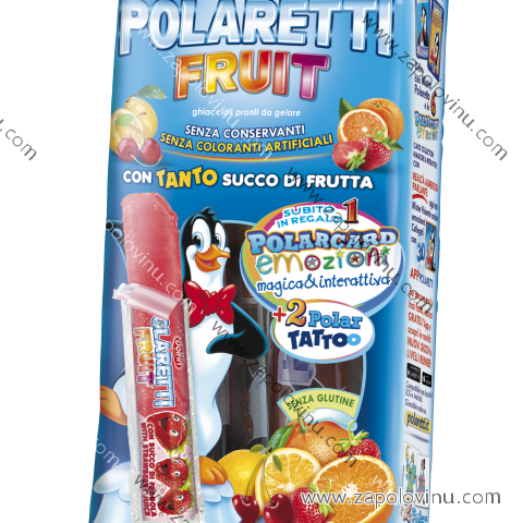 Polaretti vodové zmrzliny 4 druhy ovoce 400ml (10x40ml)