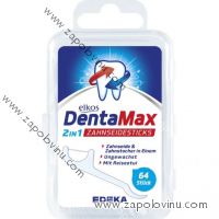 Elkos DentaMax 2v1 dentální nit tyčinky nevoskované 64 kusů