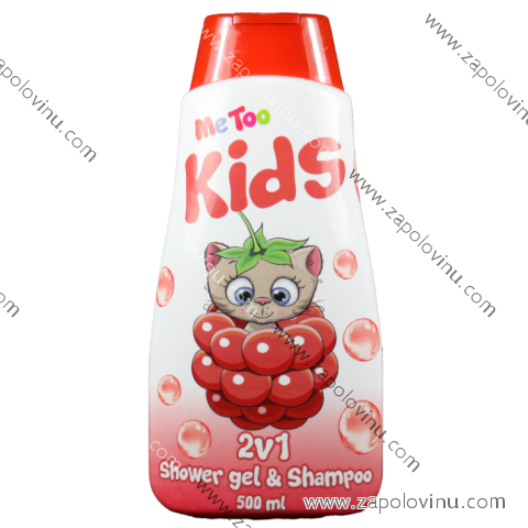 ME TOO 2V1 SPRCHOVÝ GEL A ŠAMPON RASPBERRY KITTEN 500 ML