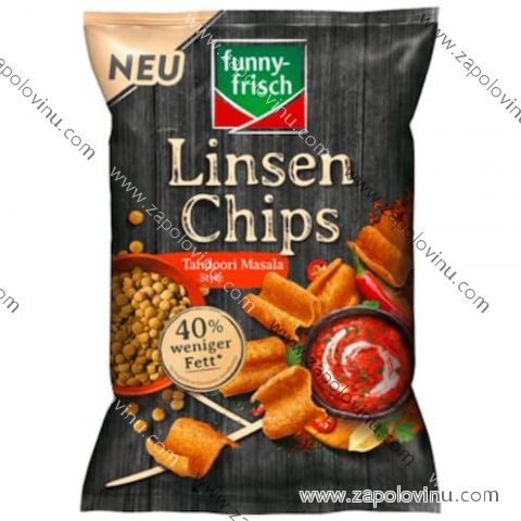 funny-frisch Čočkové chipsy Tandoori Masala 90 g
