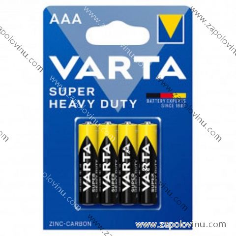 VARTA Super Heavy Duty AAA zinko-uhlíkové baterie 4 ks