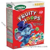 CERERA FRUITY HOOPS BAREVNÉ KROUŽKY 250G