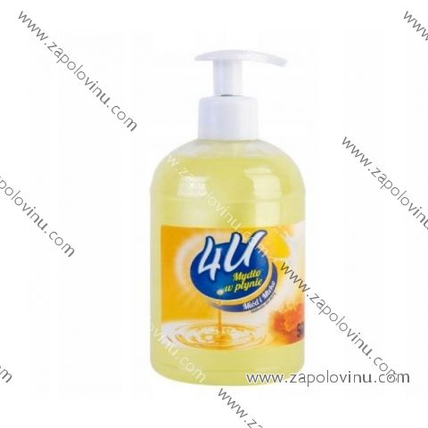 4U ANTIBAKTERIÁLNÍ TEKUTÉ MÝDLO mléko a med 500 ml