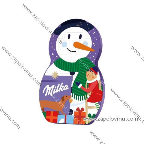Milka sněhulák adventní kalendář 236g