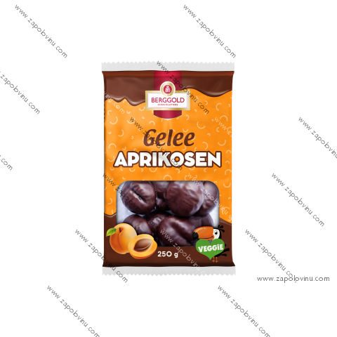 Berggold Meruňkové želé v hořké čokoládě 250 g