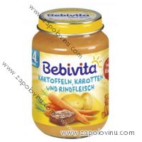BEBIVITA Mrkev a brambory s hovězím masem 190g