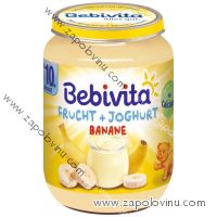 Bebivita Ovoce + jogurt, banán 190g