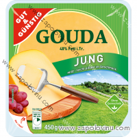 G+G Gouda mladá v jednom kuse 48% tuku i. Tr. 450 g