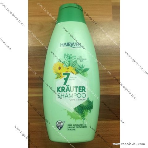 Heirwell 7 bylin šampon pro normální a lehce mastící se vlasy s provitaminem B5 500 ml