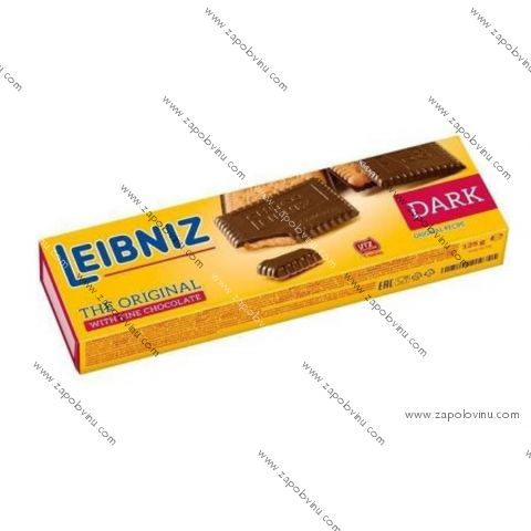 Leibniz křupavé sušenky v hořké čokoládě 125g