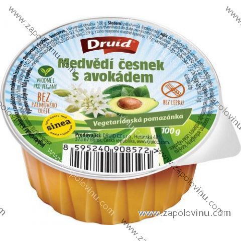 DRUID Veganská pomazánka s avokádem a medvědím česnekem 100g
