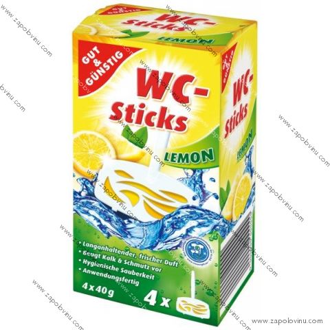 G+G závěsný WC blok, CITRON 4ks, 160g