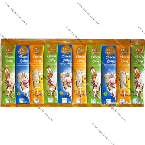 OSTERPHANTASIE velikonoční lízátka z bílé čokolády 10x15g