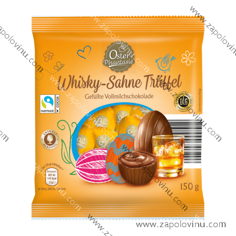 Oster Phantasie Plněná mléčná čokoláda s whisky krémovým lanýžem 150g