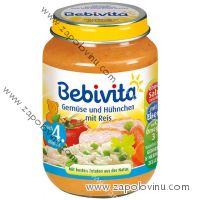Bebivita Zelenina s kuřetem a rýží 190g