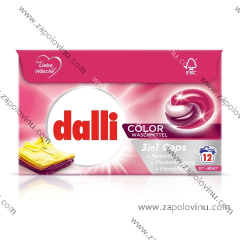 Dalli color 3v1 Kapsle na praní 12ks