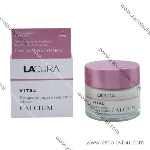 LACURA Vital zpevňující denní krém SPF 10 obsahuje vápník 50 ml