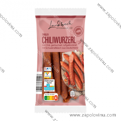 LANDBECK Chllil Sušené vepřové klobásky na vzduchu 150g