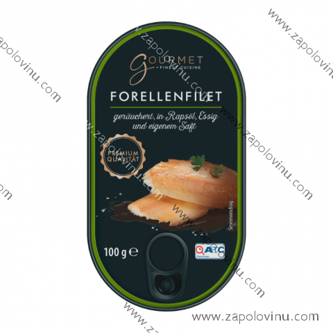 Gourmet Filet ze pstruha uzený v oleji 100 g