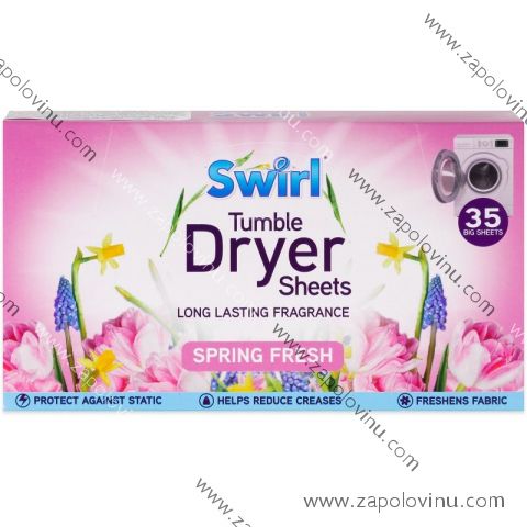 SWIRL Spring Fresh ubrousky do sušičky 35 ks