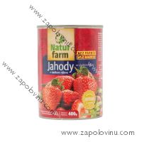 Natur Farm JAHODY V SLADKÉM NÁLEVU  400 g