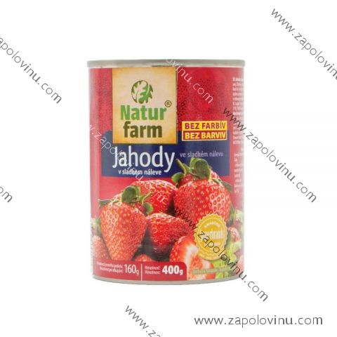 Natur Farm JAHODY V SLADKÉM NÁLEVU  400 g