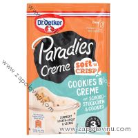 Dr. Oetker Paradise Cream Soft'n Crisp Cookies + Cream s kousky čokolády a sušenkami 78g