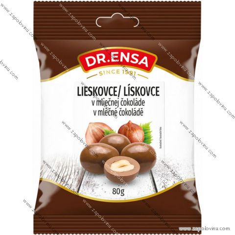 Dr. Ensa lísková jádra v mléčné čokoládě 80 g