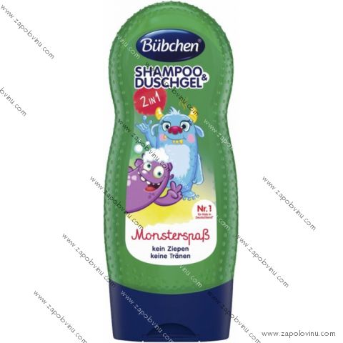Bübchen Kids šampon a sprchový gel 2v1 Seemonster 230 ml