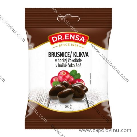 Dr. Ensa Brusinky v hořké čokoládě 80g