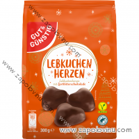 G+G Perníkové srdce neplněné hořká čokoláda 300 g