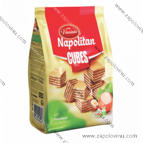 Vincinni Napolitan cubes oplatky lískový ořech 250g