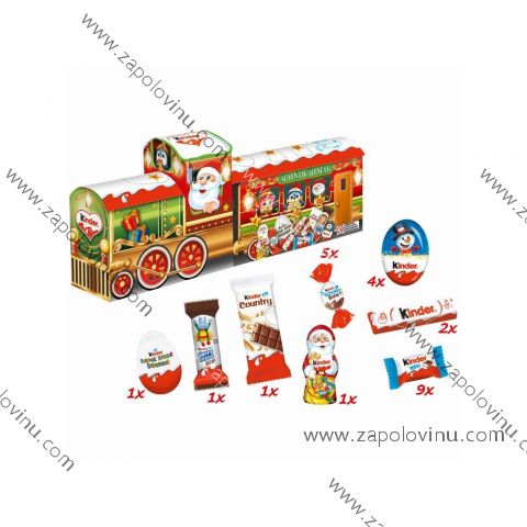 Kinder 3D vláček adventní kalendář 221 g