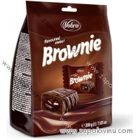VOBRO BROWNIE bonbony s čokoládovou náplní v tmavé čokoládě 200g