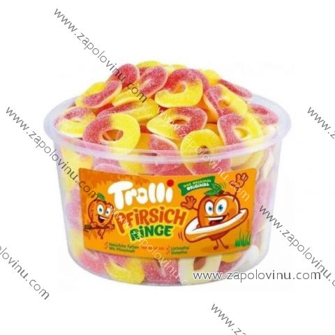 Trolli broskvové kroužky 1200g