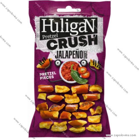 HuligaN Crush Preclíky s příchutí papriček jalapeňo 65 g