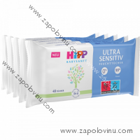 HiPP Babysanft vlhčené ubrousky Ultra Sensitive 5 x 48 kusů