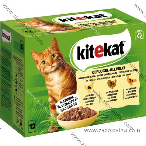 Kitekat Geflugel Alrei kuře drůbež krocan 12 x 85 g