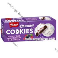 Bergen OBSESSION Cookies ČERNÝ RYBÍZ A MLÉČNÝ KRÉM 128g