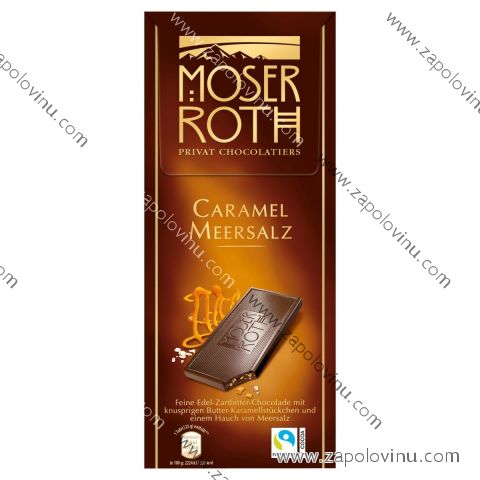 MOSER ROTH čokoláda Caramel Meersalz 125 g