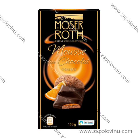 MOSER ROTH Mousse au Chocolat ORANGE 150g