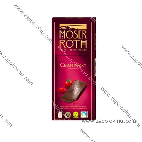 Moser Roth hořká čokoláda brusinka 125 g