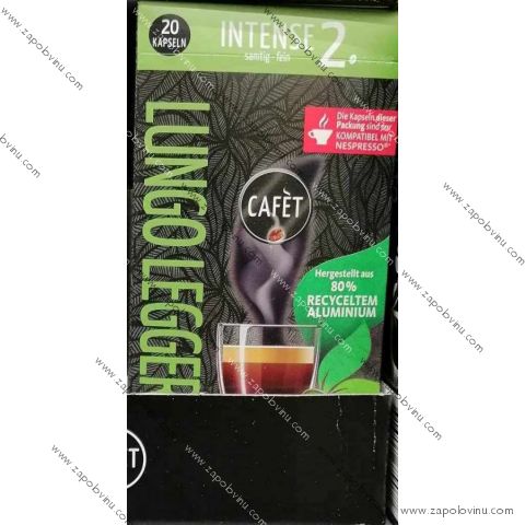 Cafet Lungo Leggero kapsle pro Nespresso 20 kusů 104 g