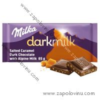 Milka Čokoláda Darkmilk tmavá mléčná slaný karamel 85g